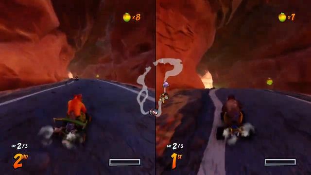 Crash Team Racing Nitro Fueled / Dingo Canyon (PS4) 2 players смотреть онлайн
