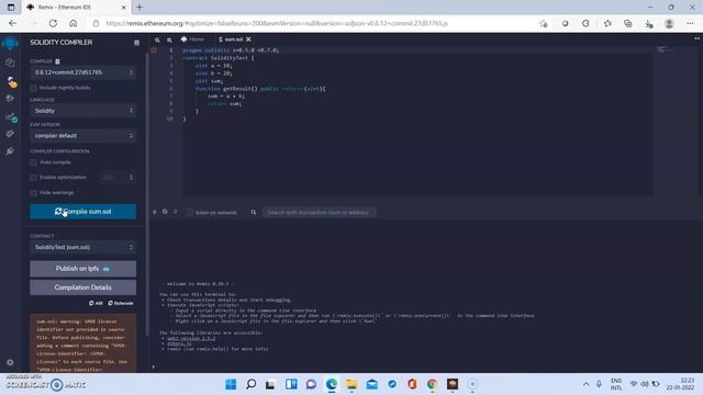 Remix - Ethereum IDE And Ganache Use For Smart Contract Deployment