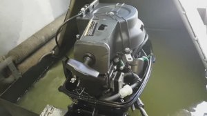 Звенит ручной стартер на китайском лодочном моторе 9.8 л.с.