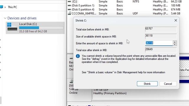 How to Create Partition in C Drive Windows 10/11 | Create NEW DRIVE (2023) смотреть онлайн
