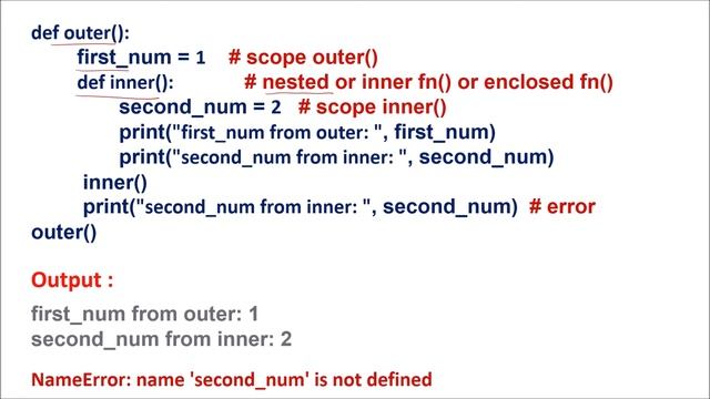 Names and Scope Python part 1 смотреть онлайн
