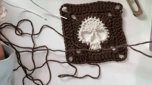 How to Crochet a Skull Granny Square | Full Crochet Tutorial