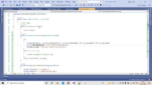 Generate QR Code In C# (Asp.net MVC 5)