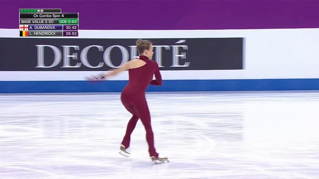 2024 EC Anastasiia Gubanova SP смотреть онлайн