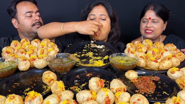 Eating Challenge Street Food Fuchka ,Chicken Lollipop, Chicken Satay, Big Bites😋Midnight Street Foo смотреть онлайн