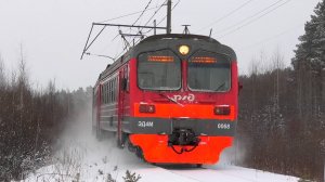 "По заметенным рельсам". ЭД4М-0068 сообщением Богданович — Алапаевск