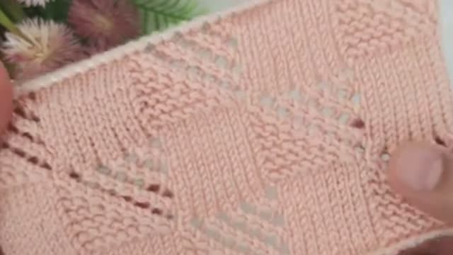 Простой узор спицами - Вязание спицами для начинающих смотреть онлайн