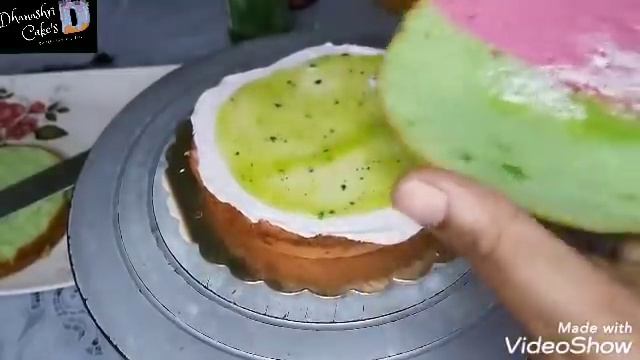 Rose Pistachio Cake///Rosepista Cake///Dhanashri Cake's смотреть онлайн