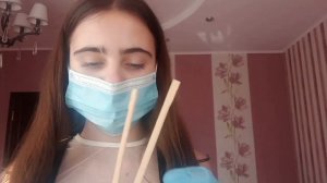 Асмр массаж Лица палочками 😴 Звуки рта для Сна 🤗 Asmr ..