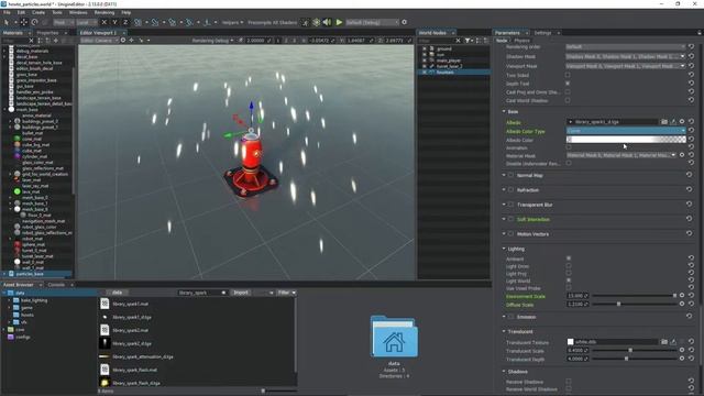 Как сделать фонтан с искрами с помощью системы частиц - UNIGINE 2 Подсказки и Советы смотреть онлайн