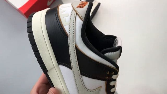 HUF x Nike SB Dunk Low San Francisco White Black Orange FD8775 001 смотреть онлайн