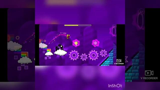прохожу официальные уровни в GEOMETRY DASH( ни одного не прошел)) смотреть онлайн