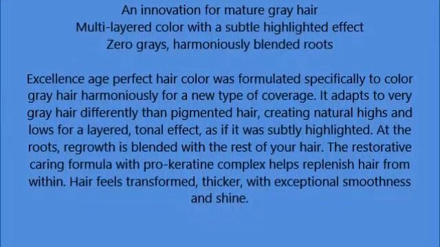 L'Oreal Paris Hair Color Excellence Age Perfect Layered Tone Flattering Color, 6N Light Soft Golden смотреть онлайн