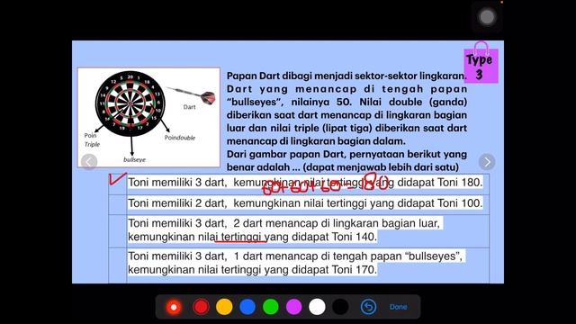 Soal AKM Numerasi SMP Kelas 8 - Ketidakpastian dan Peluang смотреть онлайн