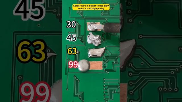 Наглядный пример отличия оловянно-свинцовых припоев. смотреть онлайн