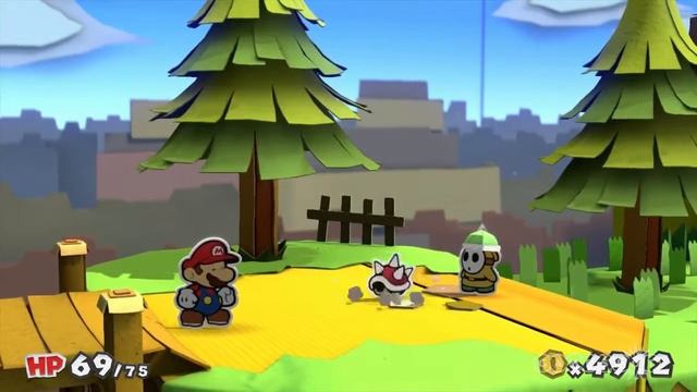 Paper Mario: Color Splash - Hammer Down Battle Gameplay смотреть онлайн