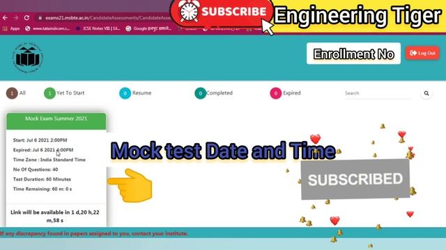 Summer 2021 exam and Mock Test Log In & features l Demo video l save ID, Password l exam web link. смотреть онлайн