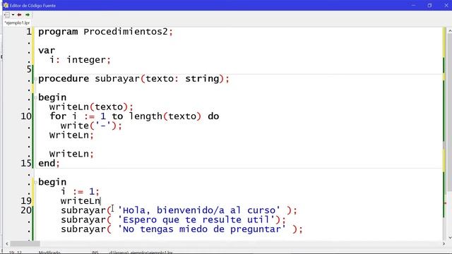 Pascal 25 - Procedimientos y funciones смотреть онлайн