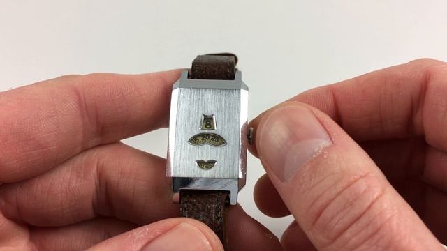 Fontainemelon nickel chrome vintage wristwatch, circa 1935 смотреть онлайн