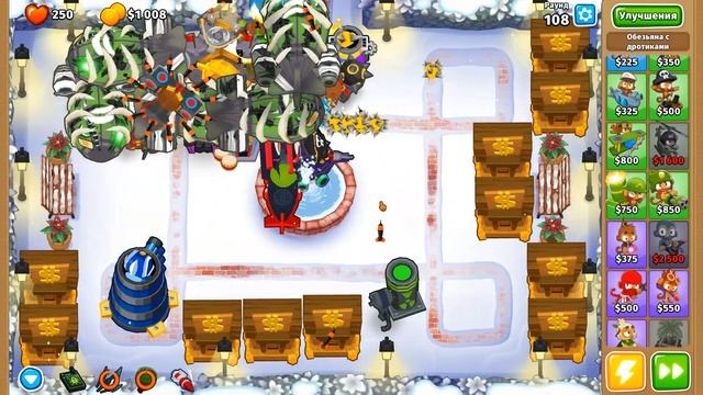 Bloons TD 6 #13 Зимний парк и топ обезьяны смотреть онлайн
