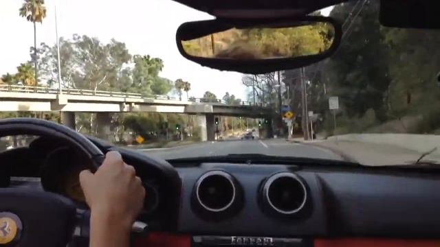 Driving a Ferrari in the Hollywood Hills [WE SAW A WOMAN GET RUN OVER] смотреть онлайн