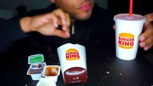 ASMR BURGER KING IMPOSSIBLE WHOPPER CHICKEN NUGGETS CORN DOG FRIES ONION RINGS RANCH EATING JERRY