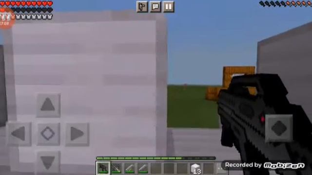 MOSTRANDO MOD DE ARMAS ESPACIAIS  ( NO MINECRAFT )