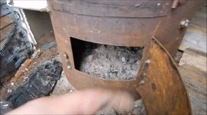 Печка из бочки без сварки.