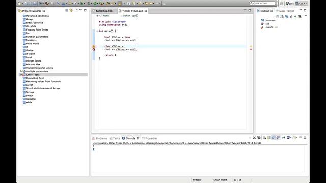 Lecture 11 | Other Types Char and Bool in C++ | C++ Tutorial | C++ Training | Zero to Hero смотреть онлайн