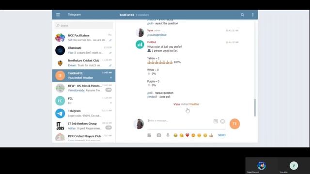 Telegram and Kaizala Demo for Cricket смотреть онлайн
