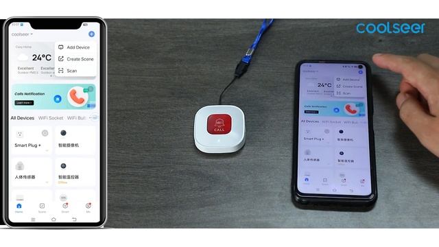 tuya wifi SOS button (coolseer) смотреть онлайн