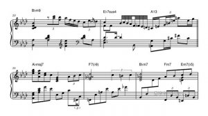 White Christmas - Beegie Adair - Jazz piano transcription