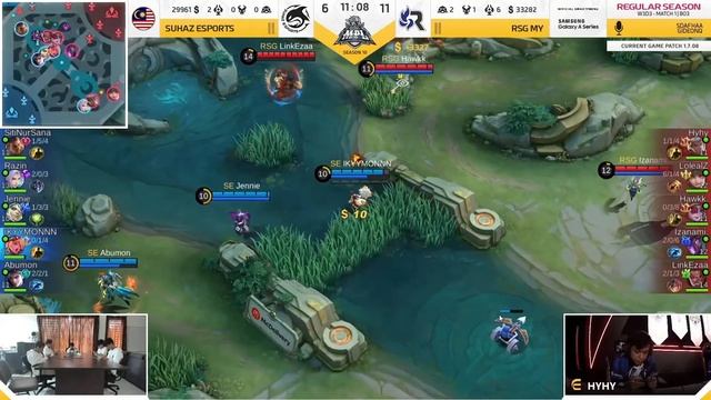 MPL MY S10 RSG MY vs SUHAN ESPORTS Game 1 Week 3 Day 3 смотреть онлайн