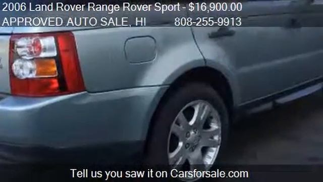 2006 Land Rover Range Rover Sport HSE 4dr SUV 4WD for sale i смотреть онлайн