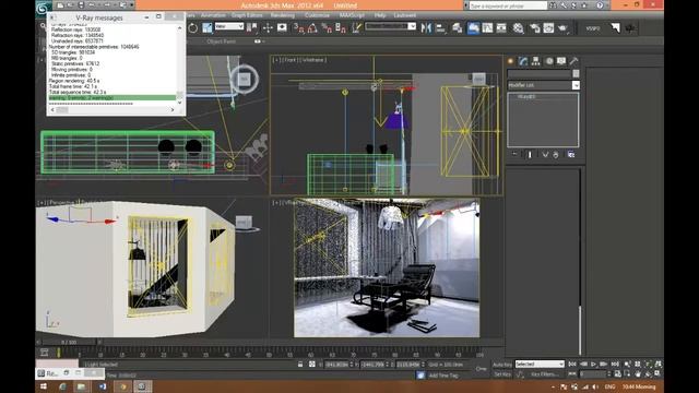 3D max interior rendering tutorial part 28 смотреть онлайн