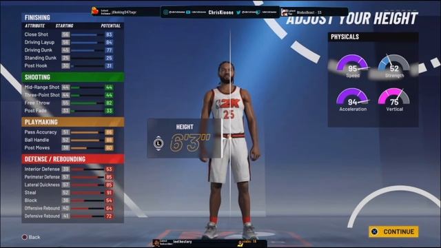 NBA 2K21 PG Piechart Breakdown Red Yellow смотреть онлайн