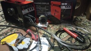 SmartMIG-200PLUS тестирование работы полуавтоматической сварки