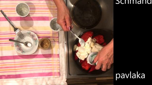 Paprika mit Schmand Rezept/Paprika sa pavlakom recept/Paprika with sour cream recipe смотреть онлайн