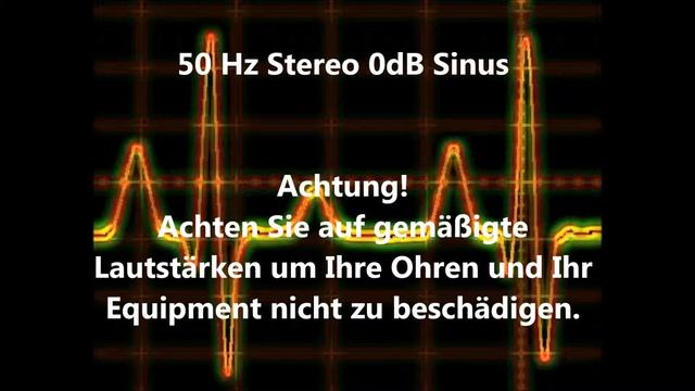 50 Hz Sinus Ton Test 0dB Stereo Piepton Wave Ton смотреть онлайн