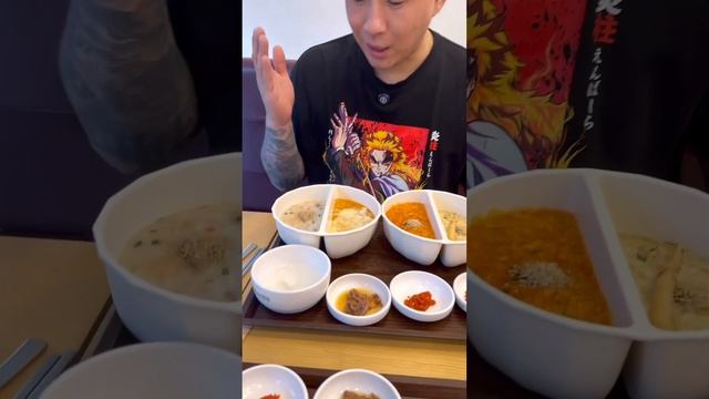 죽(чук)-традиционное блюдо из риса. Многие помнят его из детства. #южнаякорея #корейскаякухня смотреть онлайн