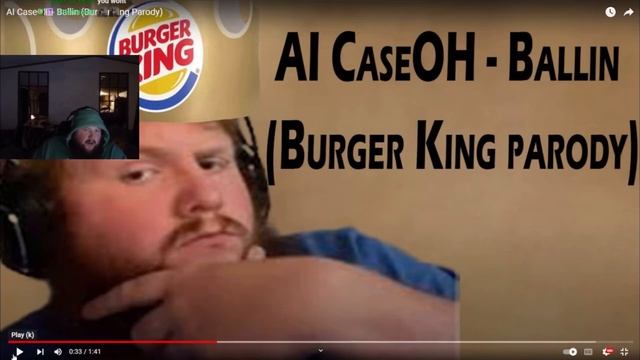 Caseoh reacts to AI cover Burger King смотреть онлайн
