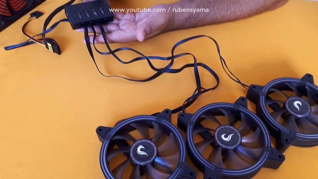 Unboxing ▪️ Kit Fan Rise Mode Tornado MB RGB led (3 Fans) ▪️ смотреть онлайн
