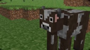 Голодная корова MineCraft-Анимации
