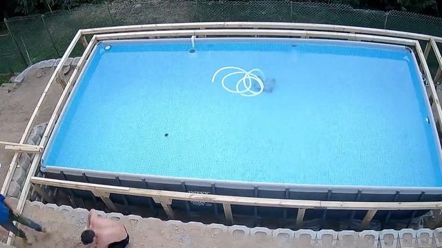 Intex Ultra Frame Pool underground! 732x366x132 Amazing result! смотреть онлайн