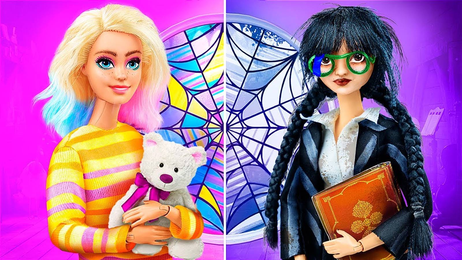 Уэнздэй становится королевой колледжа! 30 идей для кукол смотреть онлайн