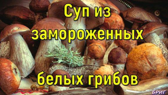 Суп из замороженных белых грибов смотреть онлайн