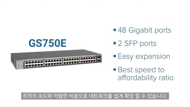 넷기어 GS750E - 48 포트 스마트매니지드 플러스 스위치를 소개합니다. смотреть онлайн