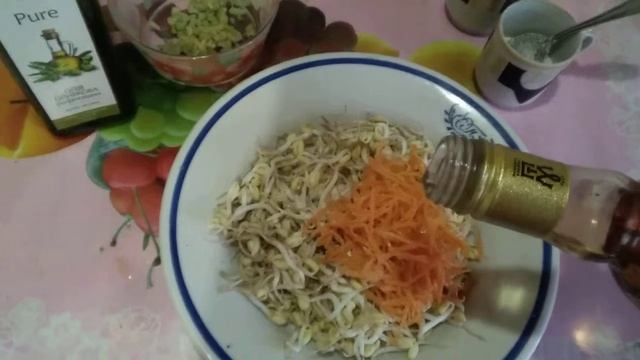 Салат из пророщенного зеленого горошека смотреть онлайн