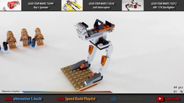 Lego Star Wars Geonosis Troopers 75089 Stop Motion Build review смотреть онлайн