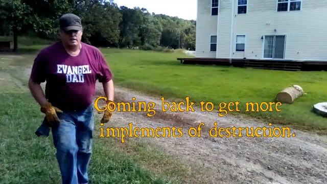 How to make (sort of) a log bench for around a fire pit. смотреть онлайн